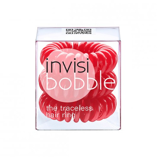 InvisiBobble spirál hajgumi 3 db (Raspberry Red - piros)