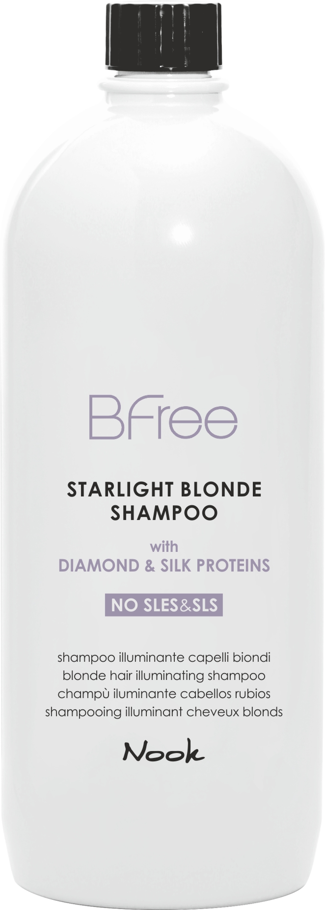 NOOK Bfree Starlight Blonde fényesítő sampon 1000 ml