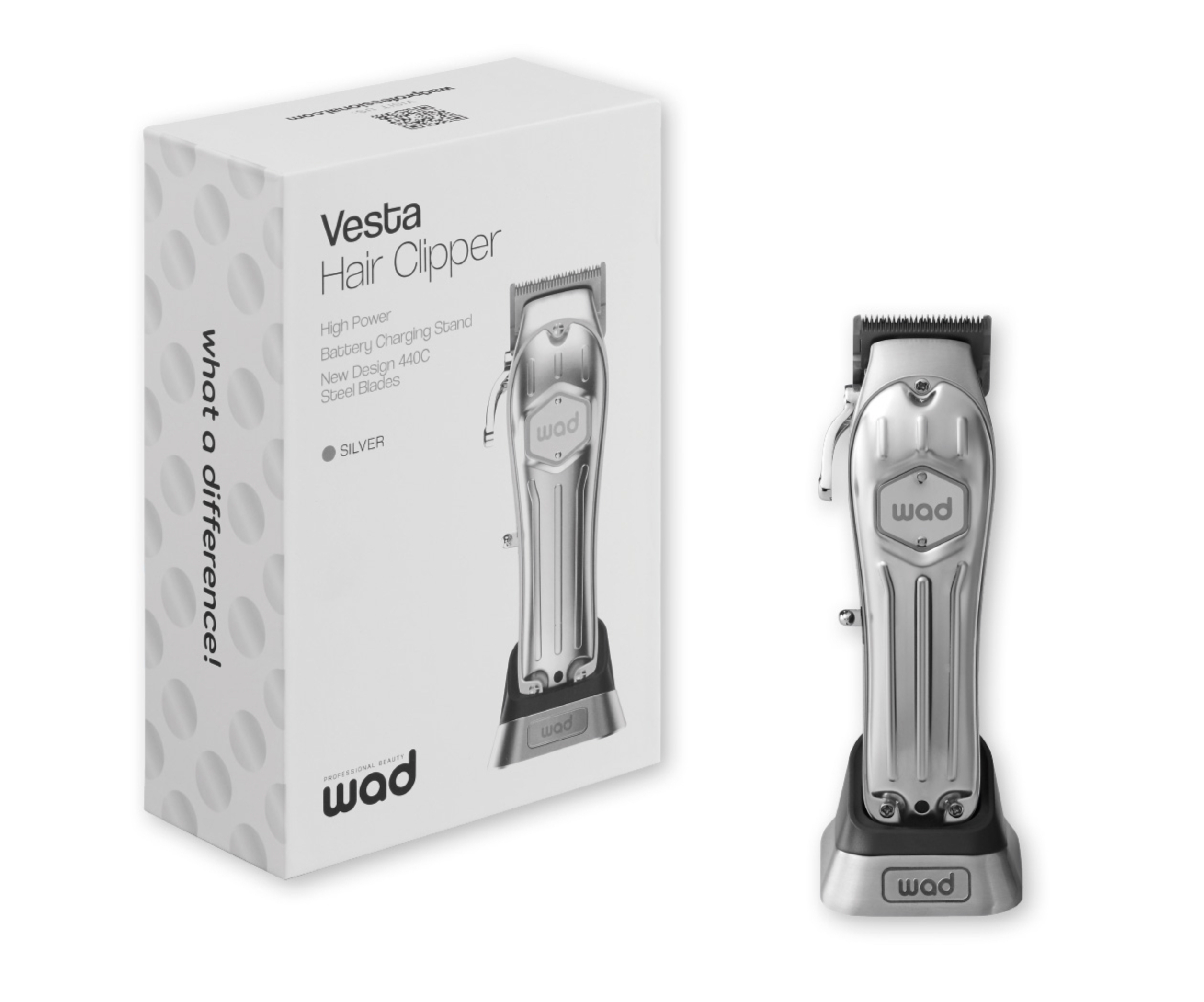 WAD Vesta Hair Clipper hajvágógép (Silver) WAD36780