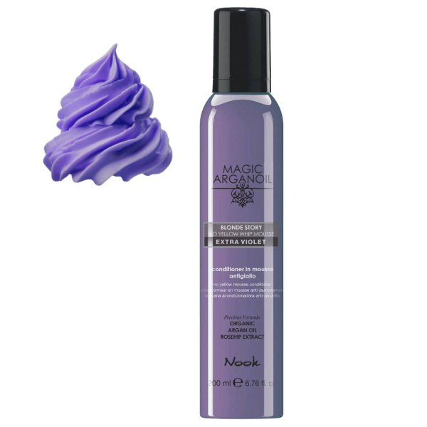 NOOK Magic Arganoil Blonde Story No Yellow Whip Mousse Extra Violet 200 ml