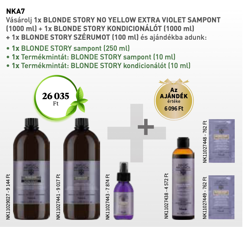 NKA7 NOOK MAGIC ARGANOIL Blonde Story Extra Violet 3+3 AKCIÓ