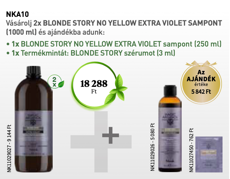 NKA10 NOOK MAGIC ARGANOIL Blonde Story Extra Violet 2+2 AKCIÓ