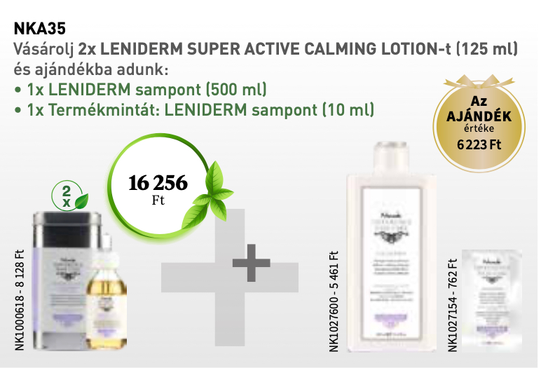 NKA35 NOOK Leniderm Super Active Calming Lotion 2+2 AKCIÓ