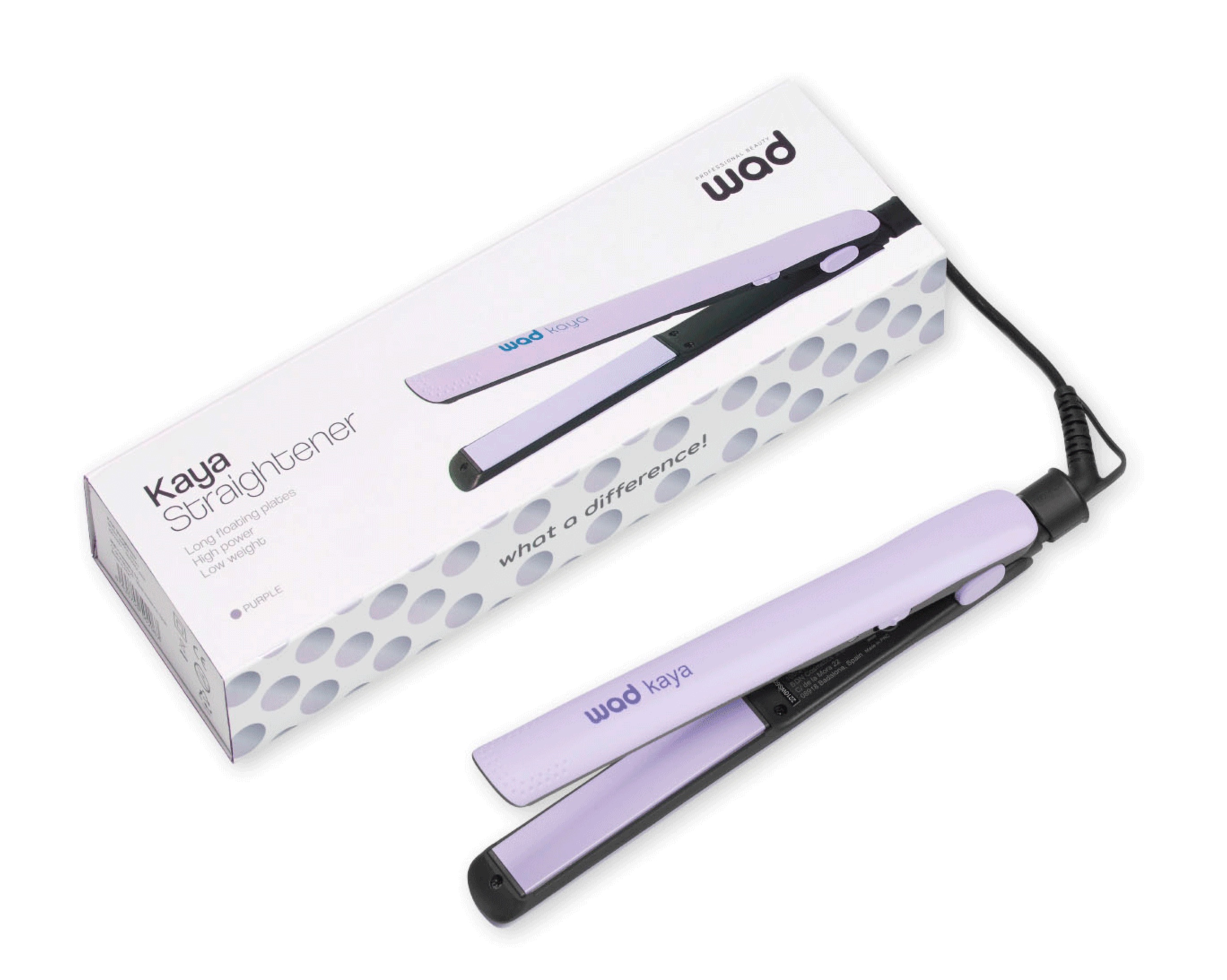 WAD Kaya Hair Straightener hajvasaló (Lila) 44W WAD37312