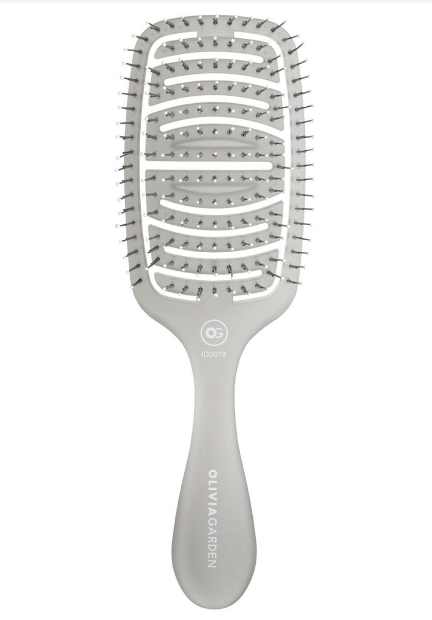 Olivia Garden Essential Care Flex Detangling Brush ID2079 (Medium Hair-Ice Grey)