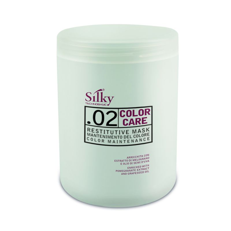 Silky COLOR CARE Restitutive Mask - színvédő, újraépítő pakolás 1000 ml