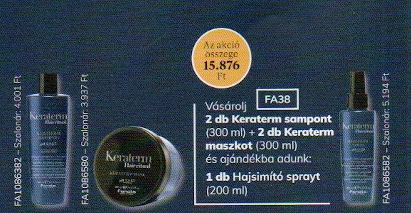 FA38 FANOLA Keraterm HairRitual Shampoo & Mask 300 ml 4+1 AKCIÓ